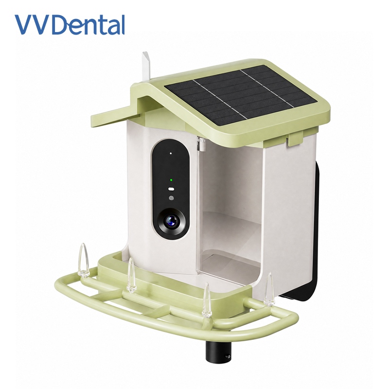 Bird Feeder Camera Wifi Smart Ai - カメラ付きスマートバードフィーダー。ソーラー充電式、AI搭載、Wi-Fi対応、フルカラー暗視機能、1.5L容量、IP66防水、屋外用。