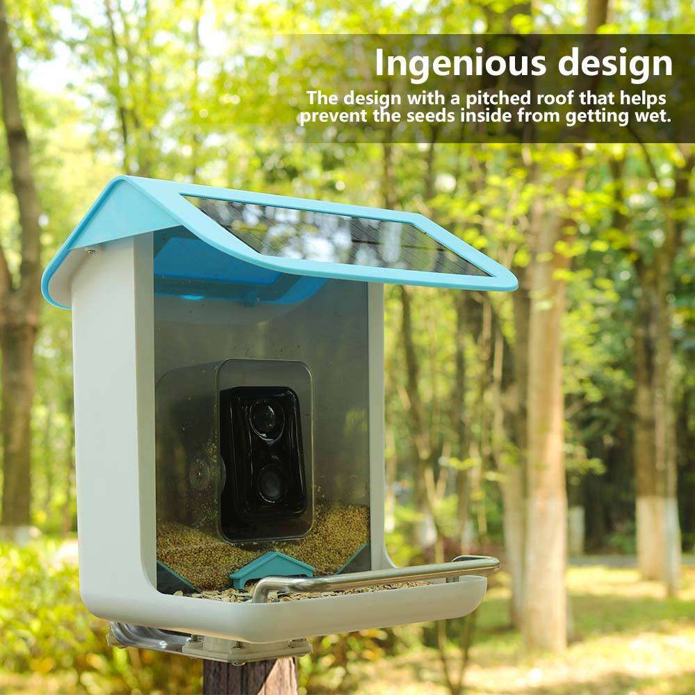 屋外野生動物用WiFiカメラ 写真・動画撮影 AIによる鳥種 - Bird Feeder Camera Wifi Smart Ai のレビューと価格