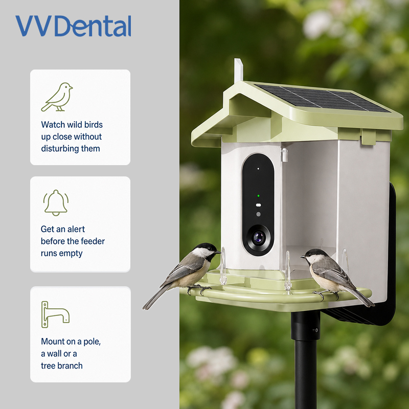 カメラ付きスマートバードフィーダー。ソーラー充電式、AI搭載 - Bird Feeder Camera Wifi Smart Ai のレビューと価格