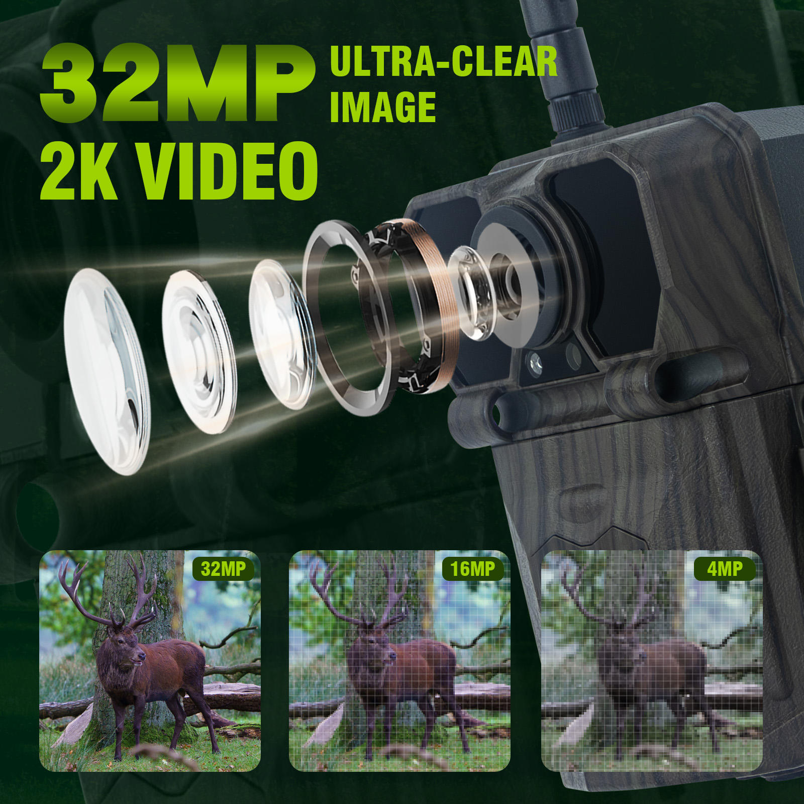 Keepguard 2K セルラートレイルカメラ ライブスト - Cellular Trail Camera Live Stream のレビューと価格