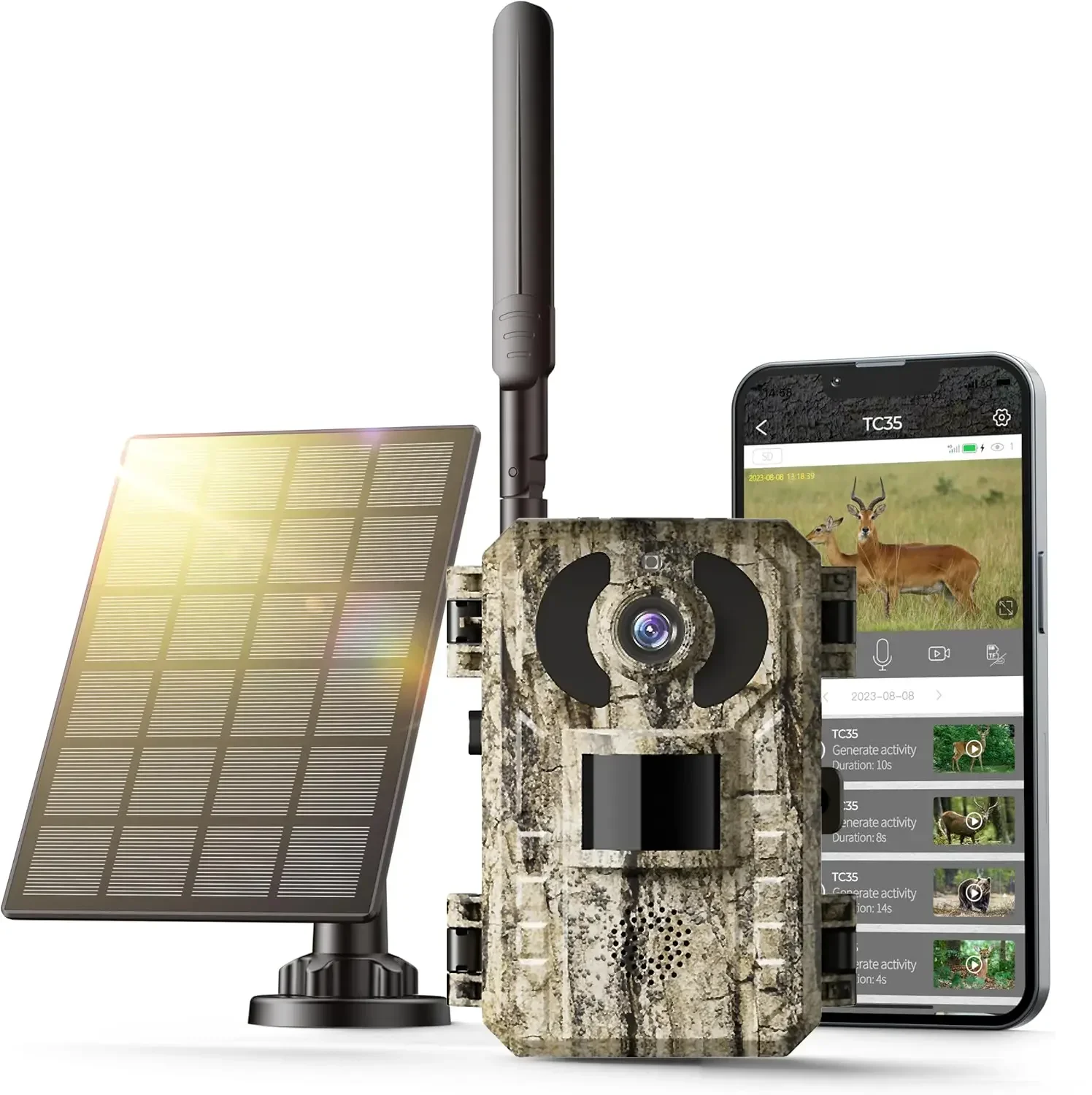 4G LTEセルラートレイルカメラ 8K 48MP ゲームカ - Hunting Game Camera Night Vision No Glow のレビューと価格