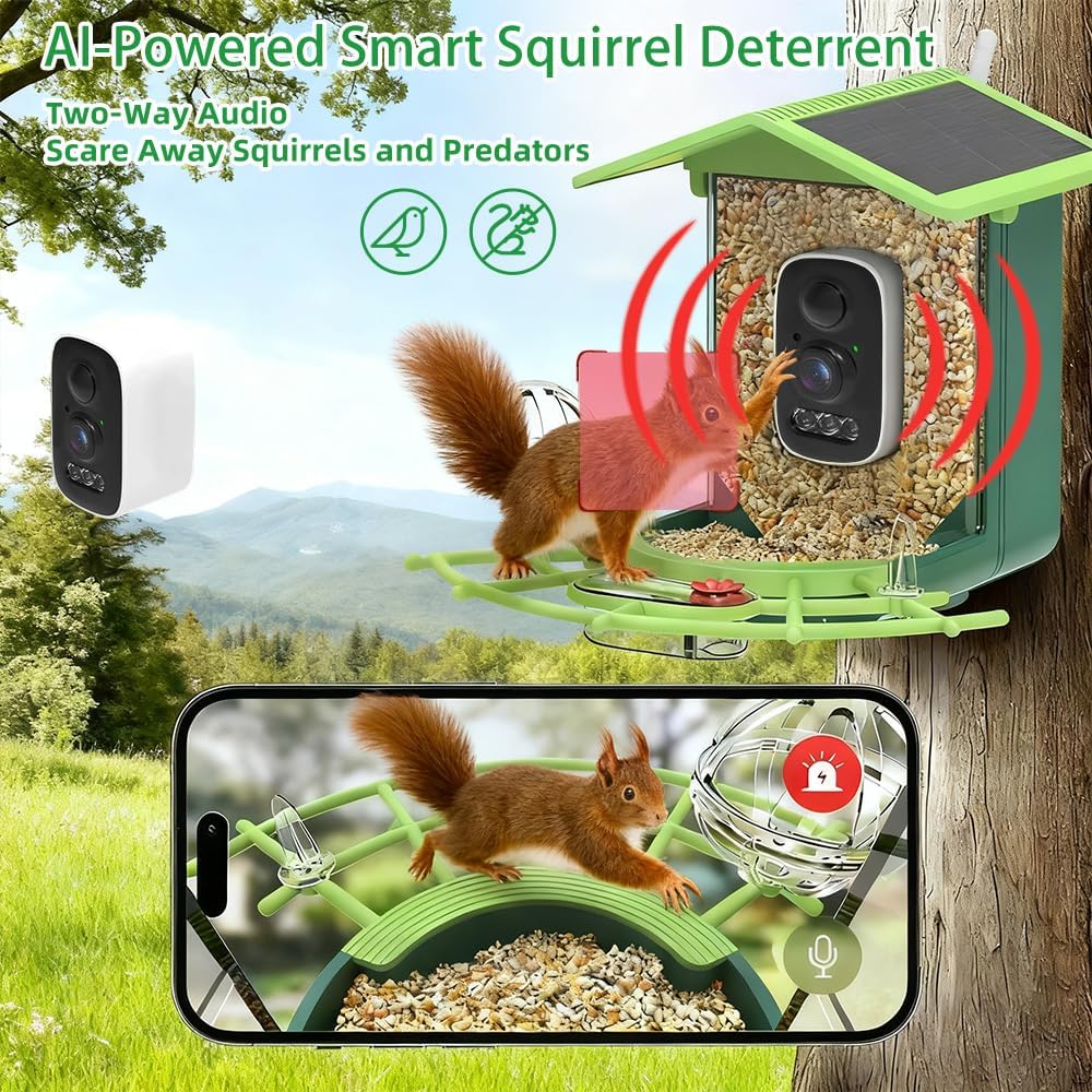 リアルタイム鳥観察WIFIアプリ 鳥用給餌器カメラ フルカラ - Bird Feeder Camera Wifi Smart Ai のレビューと価格