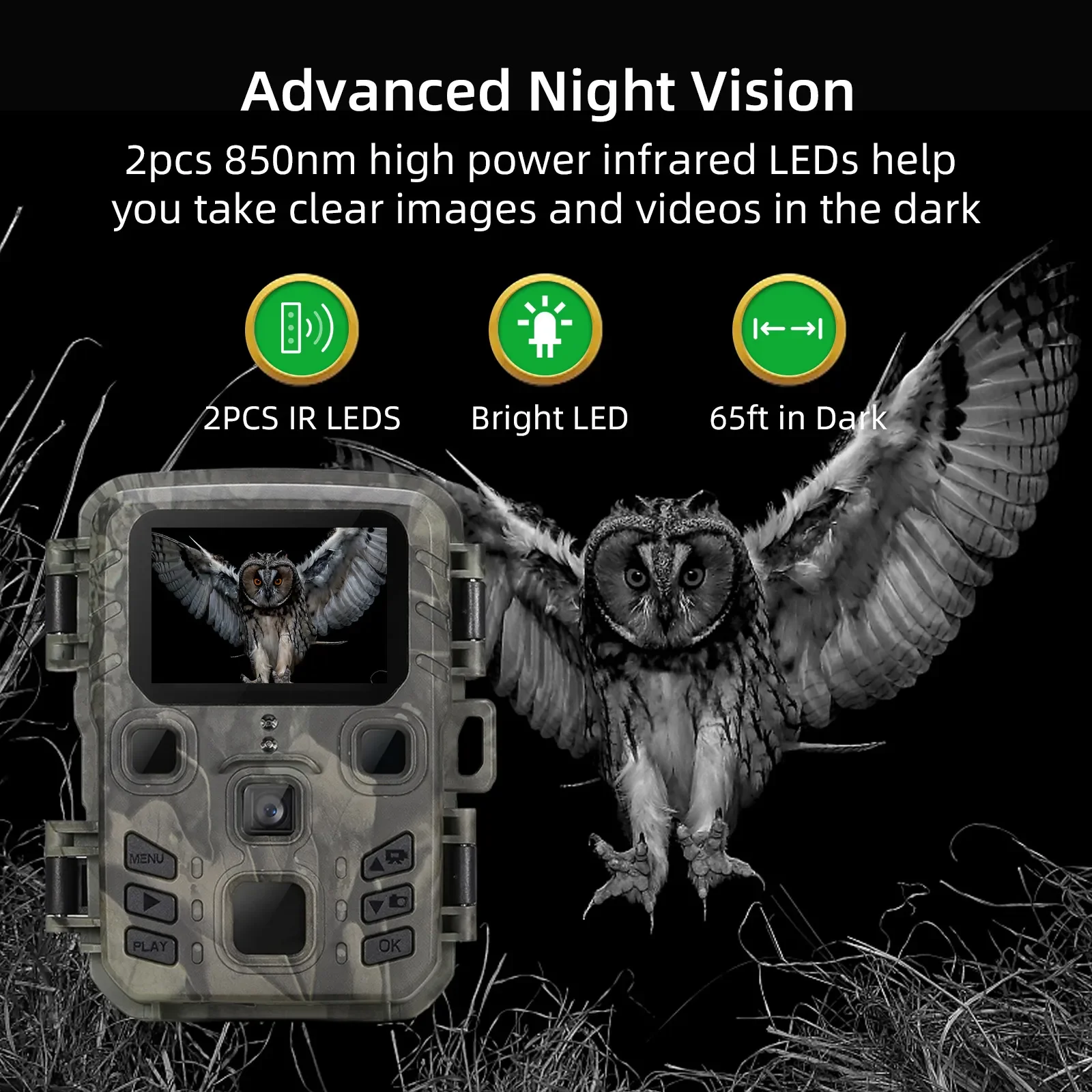 WiFi301 トレイルカメラ、ワイヤレスBluetooth - Trail Camera Wifi Bluetooth App Control のレビューと価格