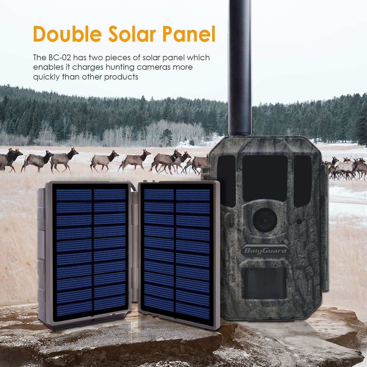 BolyGuardソーラーパネルパワーバンクソーラー充電器ボ - Trail Camera Solar Panel Powered のレビューと価格