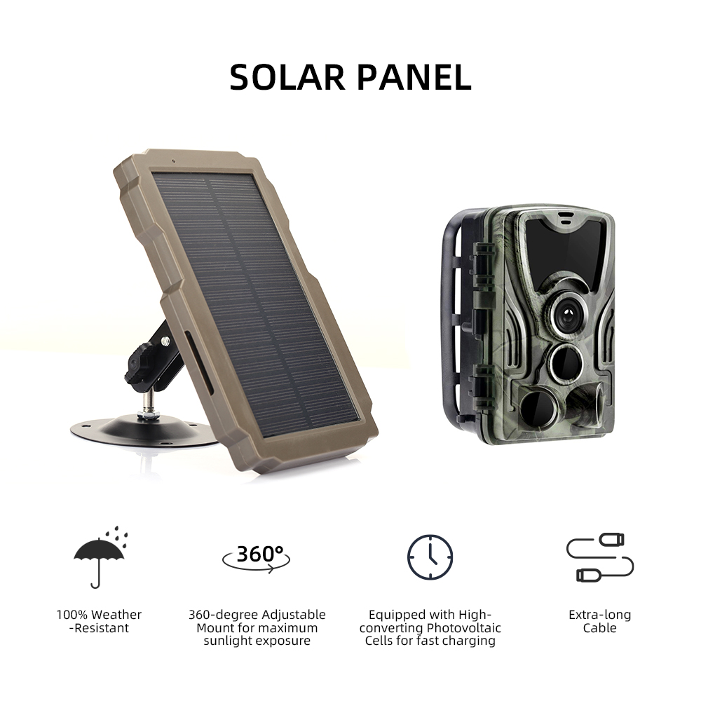 Suntek Trailハンティングカメラ用、2500mAh - Trail Camera Solar Panel Powered のレビューと価格